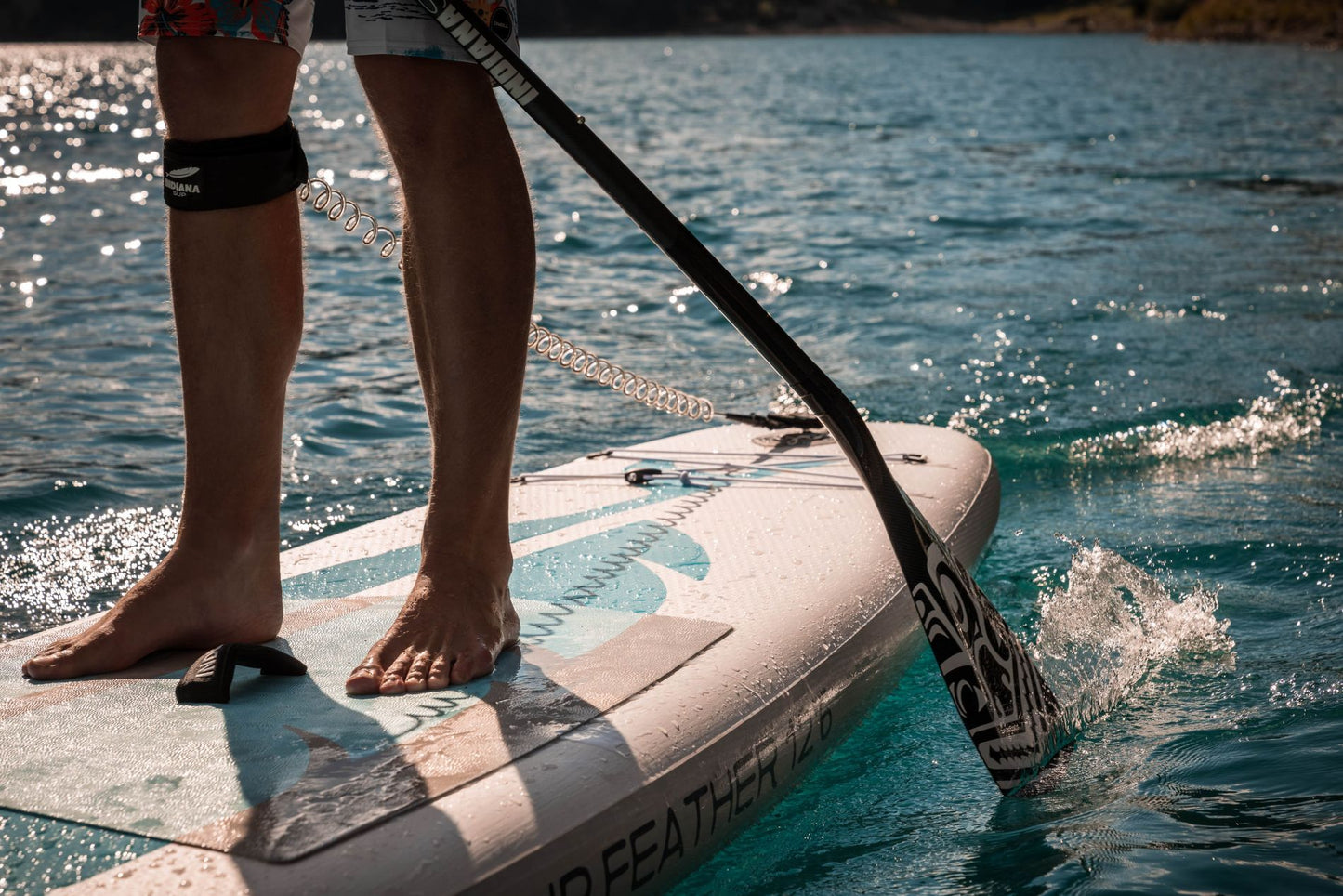 Indiana Coil Leash SUP white mit Schlüsselfach 29,90 €