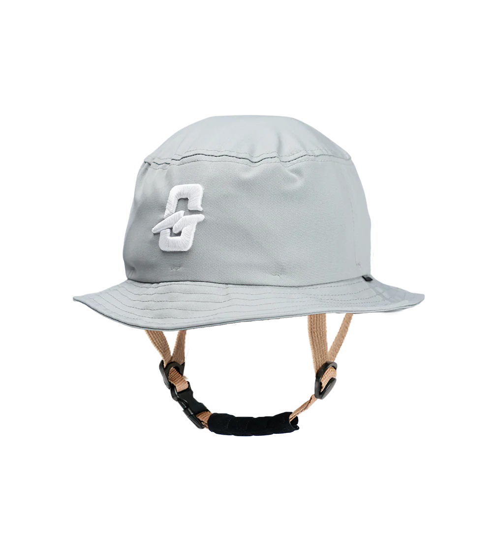 Foil- Kite- Wake Board Bangproof Helm-Bucket - Grey  V2