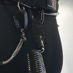 Wing Foil Hüft Leash V2 Original mit Karabiner für die Wing Leash, ALLES AN EINEM GURT! FBC (Ohne Kugel!)