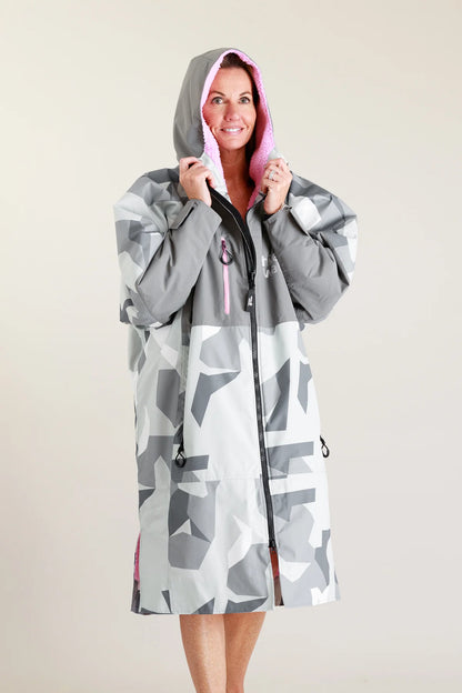 Surf Poncho - Gassi Mantel - Outdoor Mantel,  Artic Carmo/ Pink Größe L
