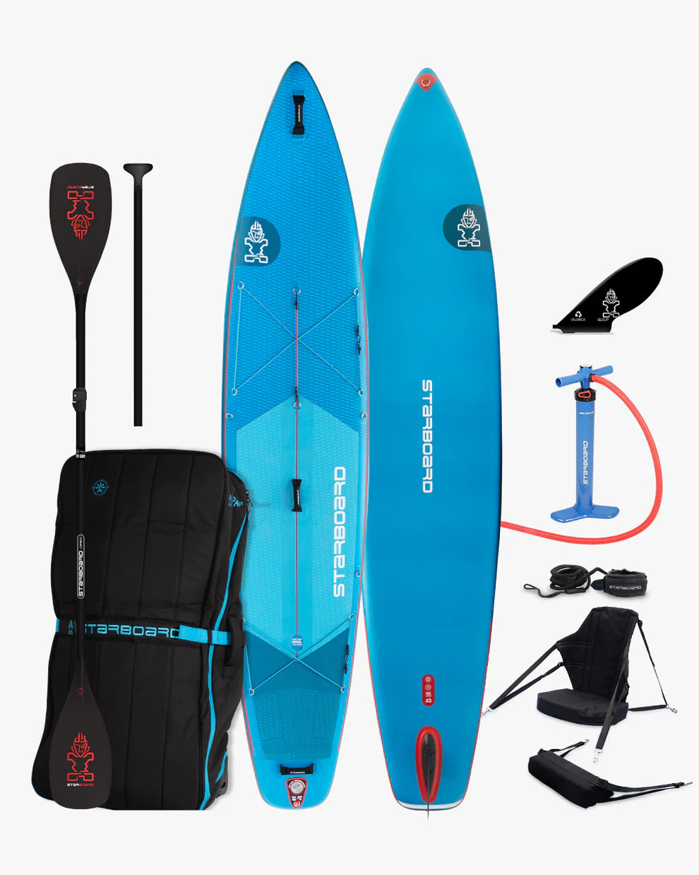 Aufblasbares Touring-Board mit Kajak-Set