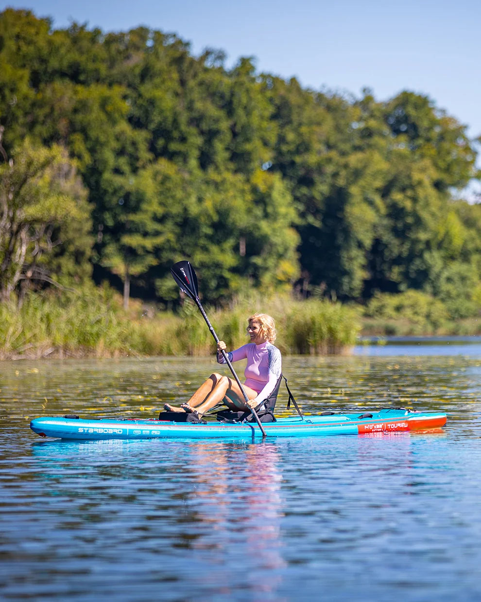 Aufblasbares Touring-Board mit Kajak-Set